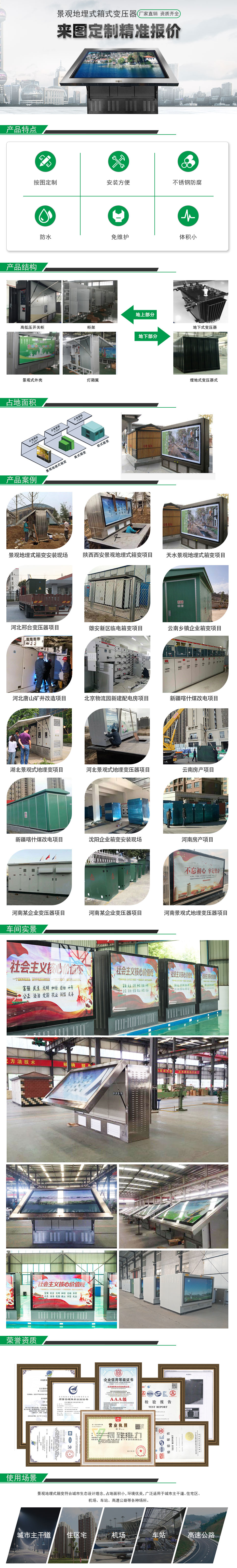 景觀地埋式箱變詳情頁
